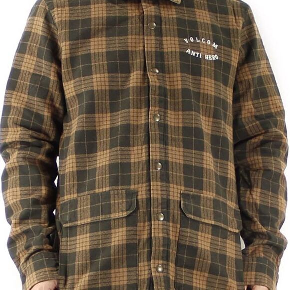 Vintage Volcom Plaid Skate Jacket Ani Hero - Picture 7 of 15